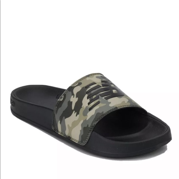 New Balance SMF200CP Men’s Camouflage Slides Sandals Black/ Green 16 - Picture 8 of 8